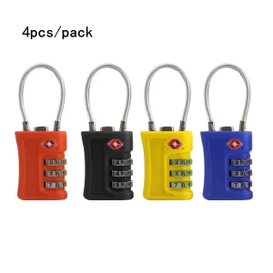 4 Pack TSA Customs Code Lock